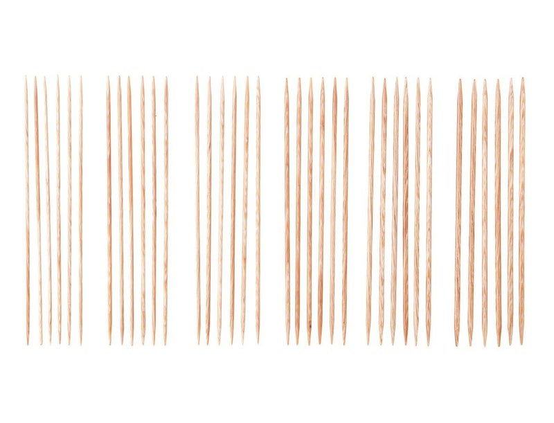 KnitPicks Knit Picks Double Pointed Wood Knitting Needle Set (Sunstruck 6") - Image 2
